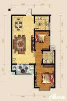 中昌如意城2室2厅1卫88.6㎡户型图